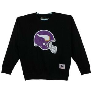 Minnesota Vikings Mitchell‎ & Ness NFL XL XLarge Sweatshirt Helmet Art *DEFECT*